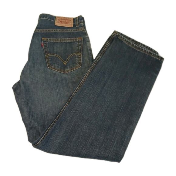 Levi's 559 Strauss & Co Blue Jeans 34x34 Medium Washed Relaxed Straight Denim - Picture 1 of 15